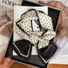 Luxury Design Women Summer Long Silk Scarf Hair Headband Foulard Skinny Bag Scarves Neckerchief Lady Shirt Decorative Streamers