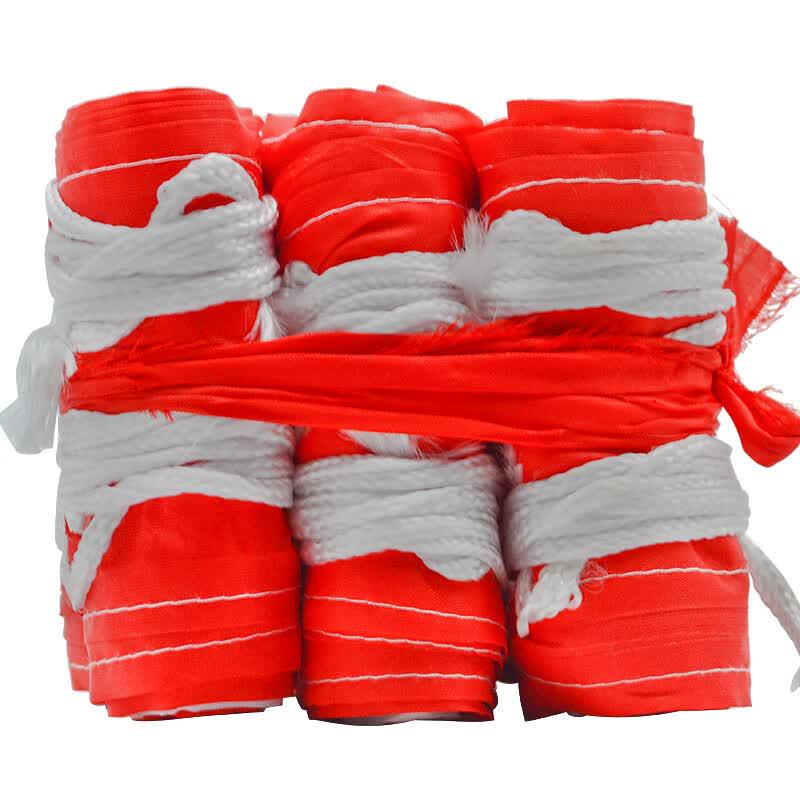 JR-HBD01 Red & White Warning Flag Banner, 10m