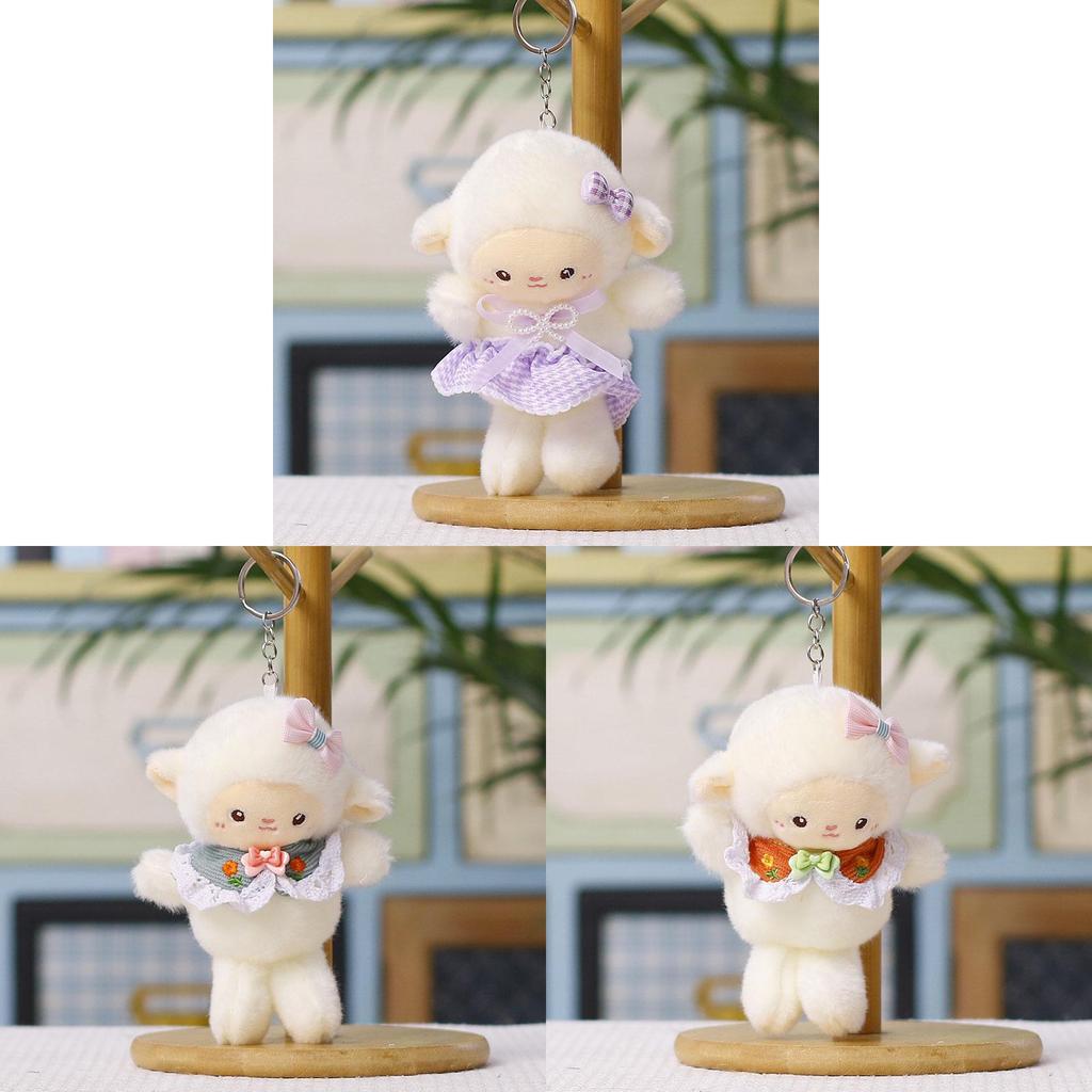 Plush Sheep Keychain With Pp Cotton Filling For Kids And Teens Gift