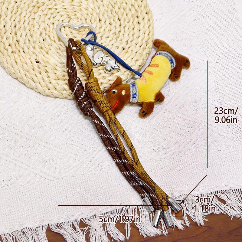 Plush Doll Bag Pendant Bag Pendant Creative Keychain Hanging Rope Bag Accessories Key Pendant Car Keychain Charm Gift