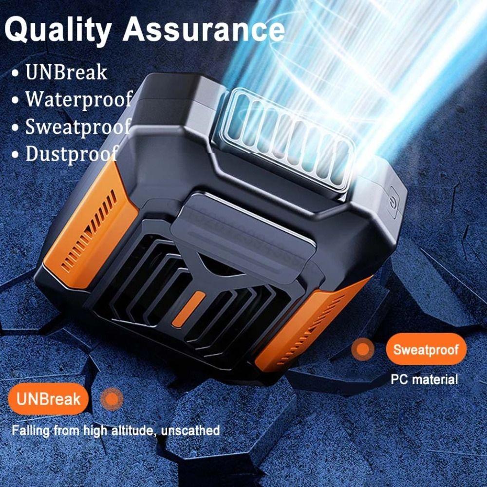 Hanging Waist-mounted Fan USB Rechargeable Waist Fan Portable Cooling Fan  Outdoor Camping