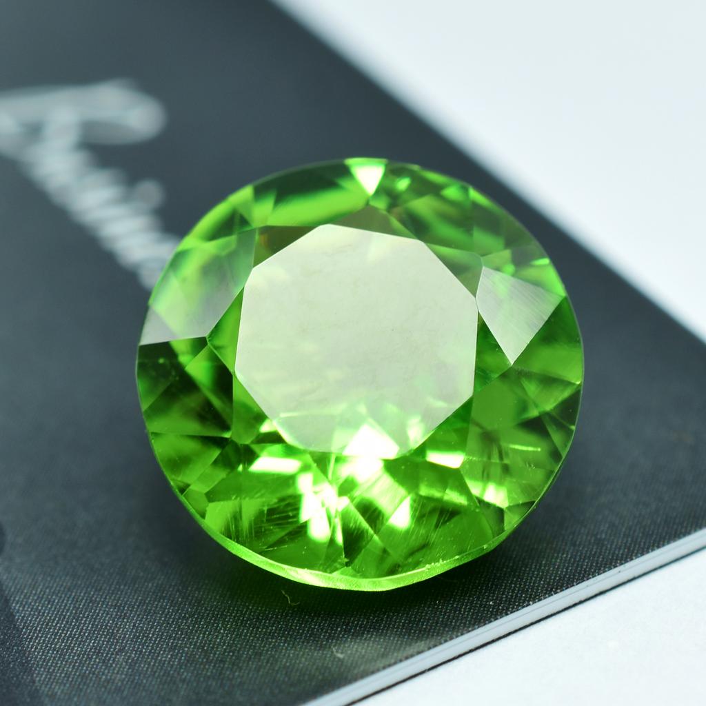 10.15 Ct Natural Rare Green Peridot Round Cut A Quality Loose Gemstone