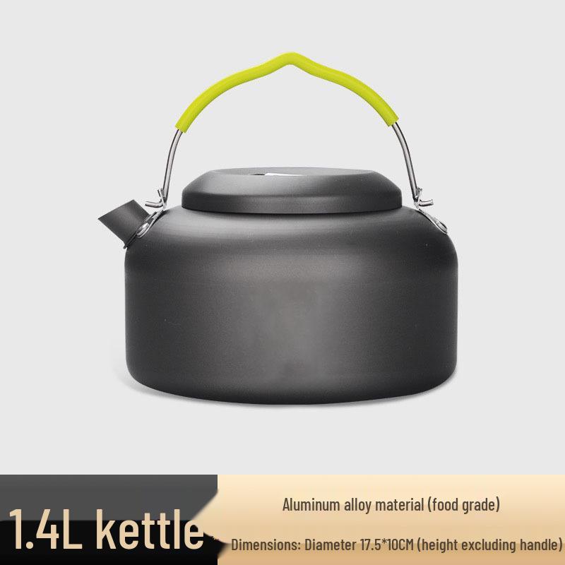 Portable Camping Cookware Set: Outdoor Pot, Cassette Stove, Hanging Pot, Picnic Tableware, and Cooking Utensils.