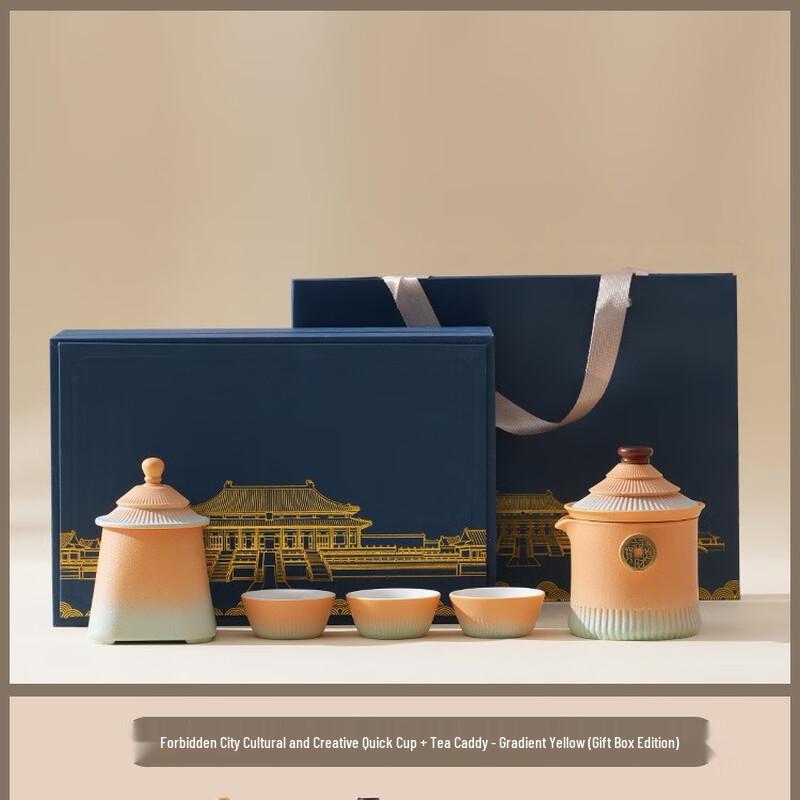 

Forbidden City Cultural Creative Portable Tea Set