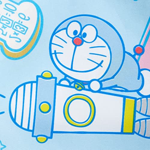 Marushin Lunch Cloths, 3-Piece Set, Moisture-Wicking, Quick-Drying, Antibacterial and Odor-Resistant, "I'm Doraemon" Mystery Zone, Kindergarten and El