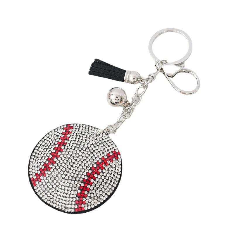 Llavero Creativo de Pelota Deportiva de PVC Colgante de Fútbol y Baloncesto Joyería de Goma Blanda Encanto para Mochila Pequeño Regalo