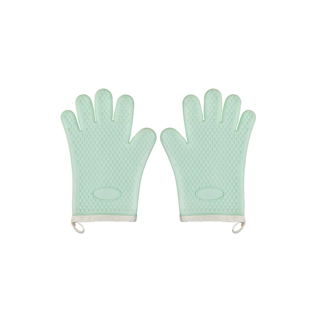 Silicone Heat Resistant Gloves Household Long Cotton Microwave Mittens Oven Kitchen Baking Glove Cooking Barbecue Gants