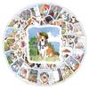 1050 100Pcs Happy Dog Stickers Funny Dog Cartoon Sticker Animal Decals Diy Luggage Laptop Phone Car Bike Skateboard Kids Toy