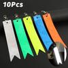10Pcs High Visibility Reflective Strips Waterproof DIY Car Keyrings  Auto Decoration