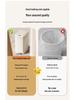 Silent Slow-Closing Trash Can with Foot Pedal Lid for Kitchen & Bathroom