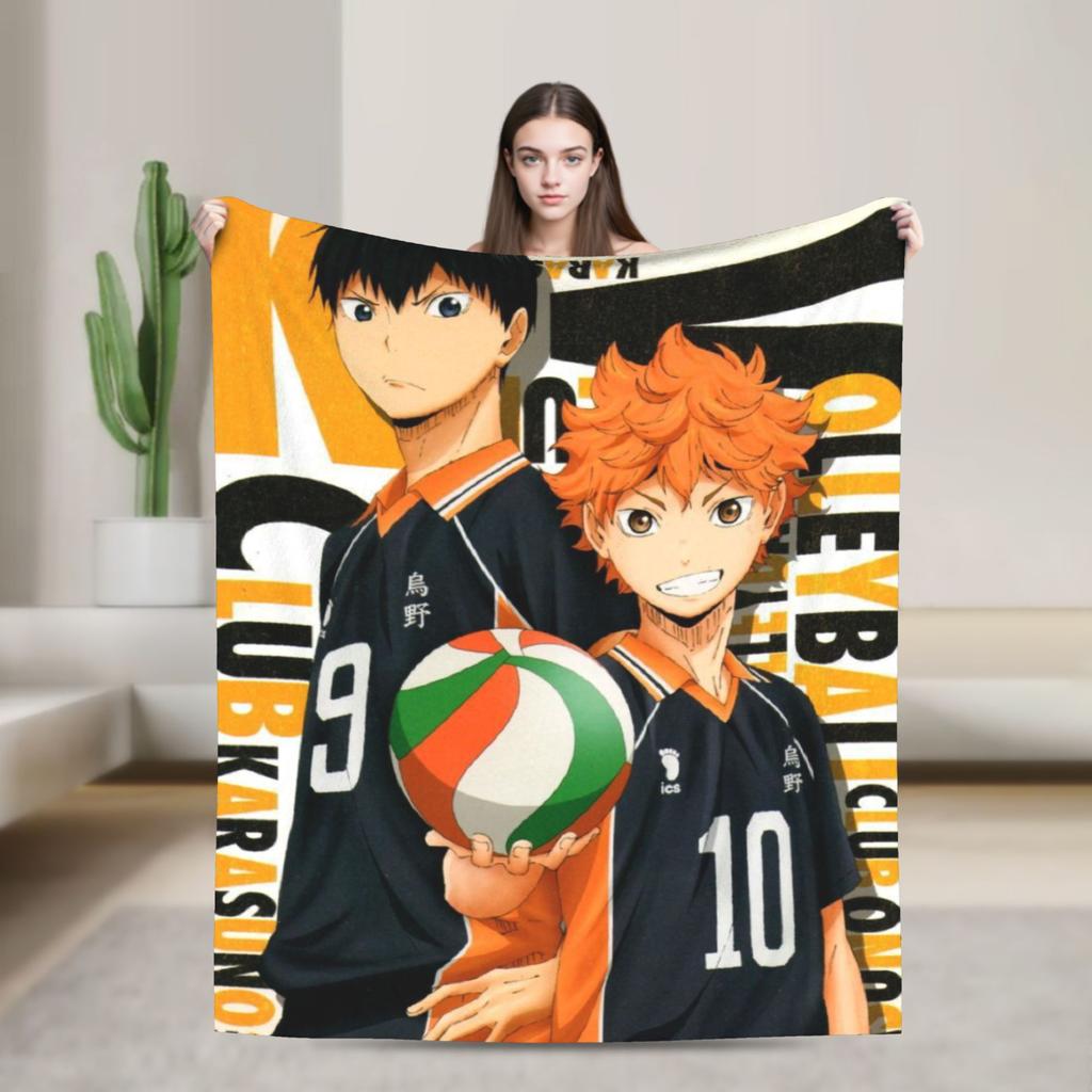 Haikuu Japan Manga Blanket Super Soft Warm Throw Blankets for Sofa 50x60 Inch Multiple Sizes Plush Thin Quilt