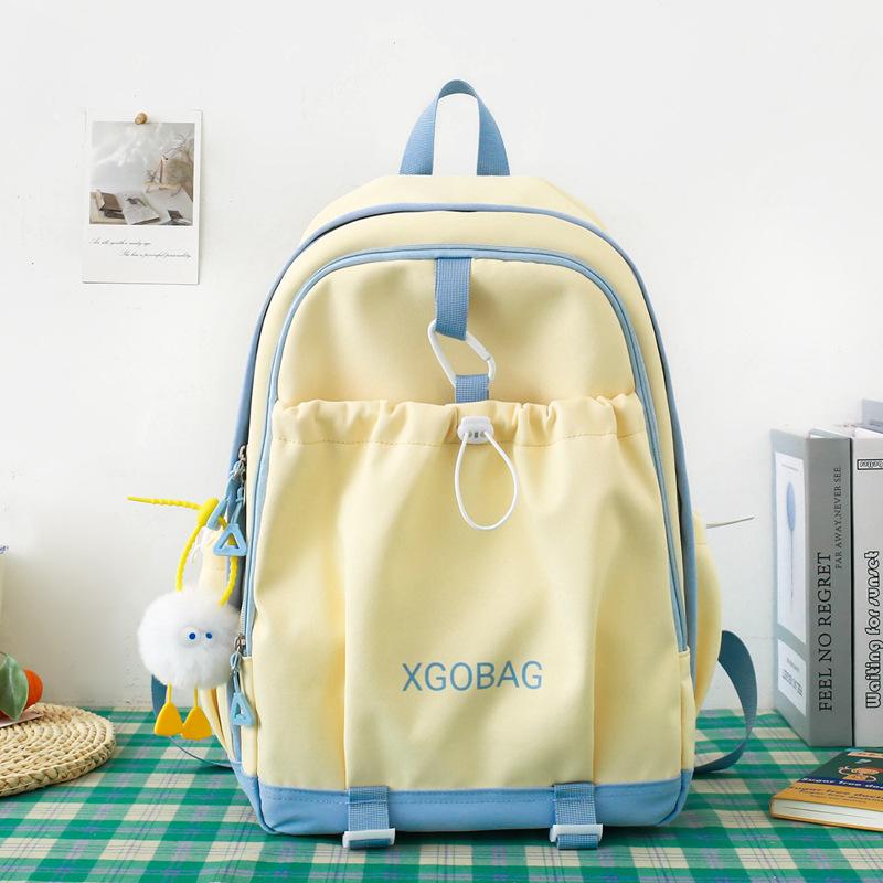 Backpack new high-value large-capacity junior high school student schoolbag women's fashion sports leisure backpack