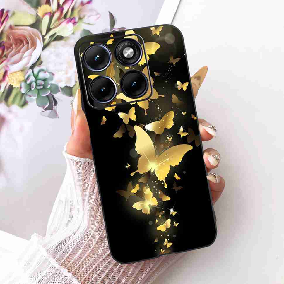 For Motorola Edge 70 Fusion 5G Case Cartoon Cat Panda TPU Black Cover For XT2605-1 XT2605-2 XT2605-4 Soft Silicone Phone Cases