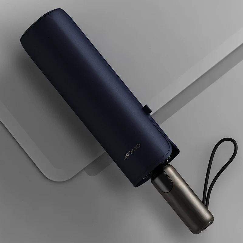 Olycat Men's Business Umbrella, Thickened Umbrella Surface, Fully Automatic, 70% off Folding Ten-Rib Windproof Umbrella, Chinese Style Windproof