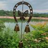 Metal Horseshoe Wind Chime Garden Ornament Wind Chime For Outdoor Space Garden Decoration Decorative Installation
