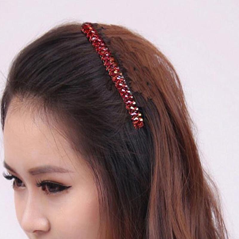Koreanische Kristall Haar Kamm Pony Kamm Auf Den Kopf Kamm Haar Clip Gebrochenes Haar Organizer Haar Zubehör Haar Clip