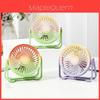 New Mini Usb Fan Color Changing Portable Desktop Fan With Built-in Battery Ideal For Students Dormitories Characters)