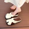 Thick bottom slope heel silver hollow bag head half slippers women summer wear new temperament cool slippers