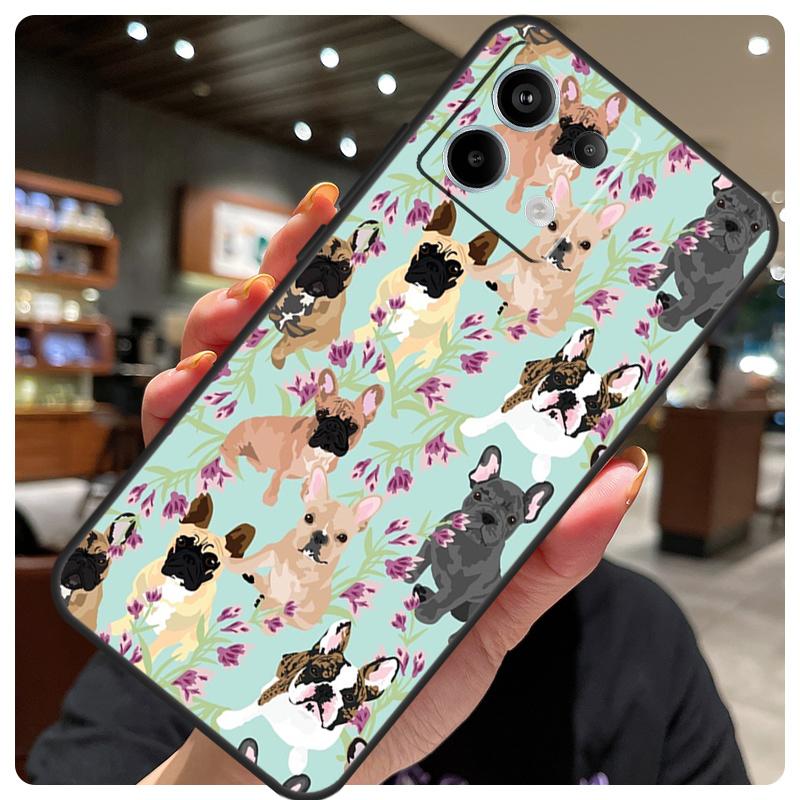 French Bulldog Dog Case For Xiaomi Redmi Note 14 10 11 12 13 15 Pro Plus Cover For Redmi 15 15C 14C 10C 12C 13C