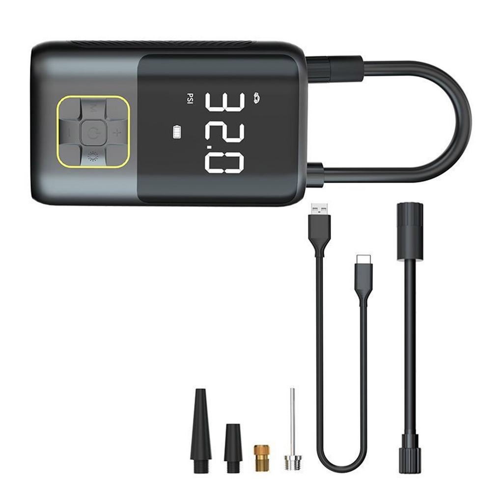 Digital Display Screen Tire Inflator for Car Bike Motorcycle Car Air Compressor Air Pumps with Flashlight Tire Inflator