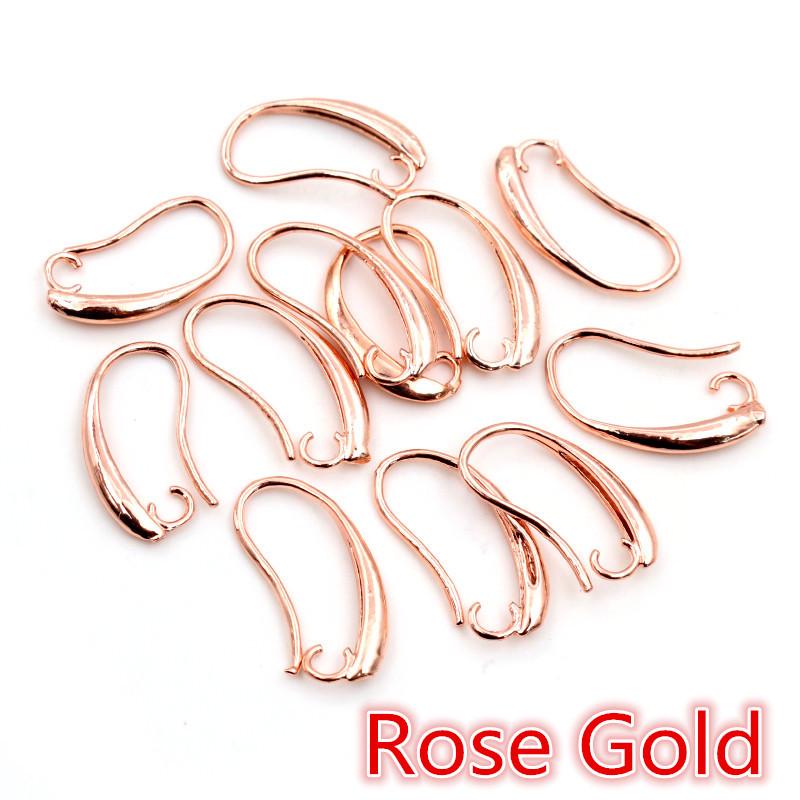 20 Stück reine Kupfer plattierte Ohrhaken für DIY Schmuck, Ohrringe & Bastelarbeiten