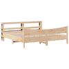 Solid Wood Bed with Headboard 180 X 200 Cm Pine