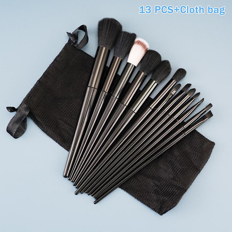 8/13Pcsmakeup Brush Set Fluffy Professiona Cosmetic Foundation Powder Eyeshadow Kabuki Blending Make Up Brush Beauty Tool Makeup