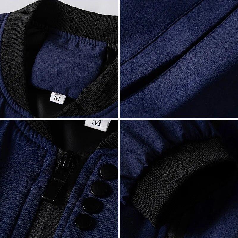 Men's Jacket Spring Autumn Thin Long Sleeve Baseball Uniform Windproof Cycling Jacket Solid Zipper Casual Jacket