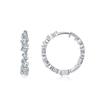 OAHLAN Fine Jewelry Inlaid Irregular Zircon S925 Sterling Silver Earrings for Women Engagement Wedding