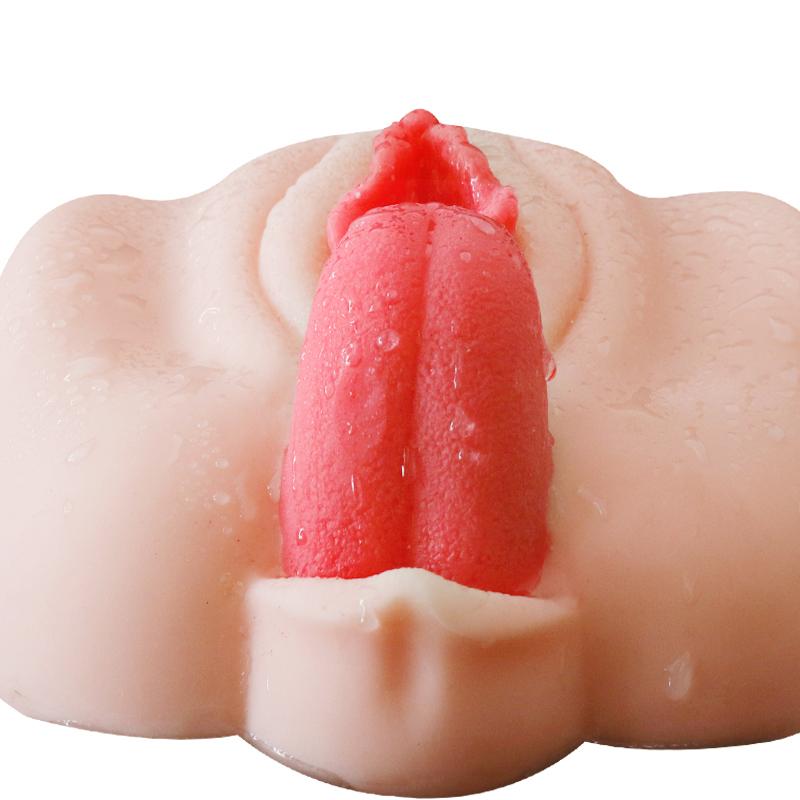Men's Masturbator Inverted Model Oral Sex Big Ass Soft Tongue Vagina Real Skin Feel Sex Toy
