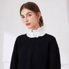 Damen Elegant Plissiert Gerüscht Falscher Kragen Abnehmbare Bluse Stehkragen Halsband Halskrause Choker Bekleidungsaccessoire
