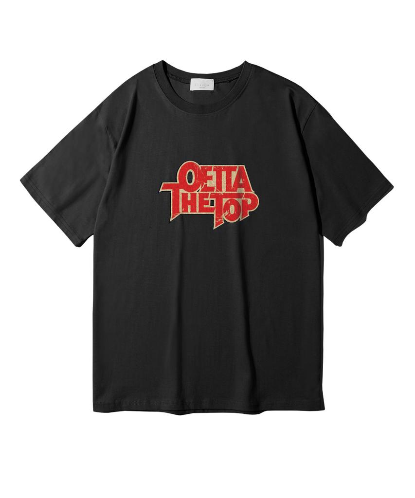 Oeta Top Double Cotton Oversized Short Sleeve T-Shirt Ots26029(8 Colors) (Type A)