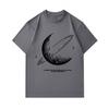 Men's 100% Cotton Crew Neck Short Sleeve T-shirt, Saturn Hand-drawn Sketch Planet Print Casual Tee With Slogan, Comfy Breathable Daily Wear Top For Me