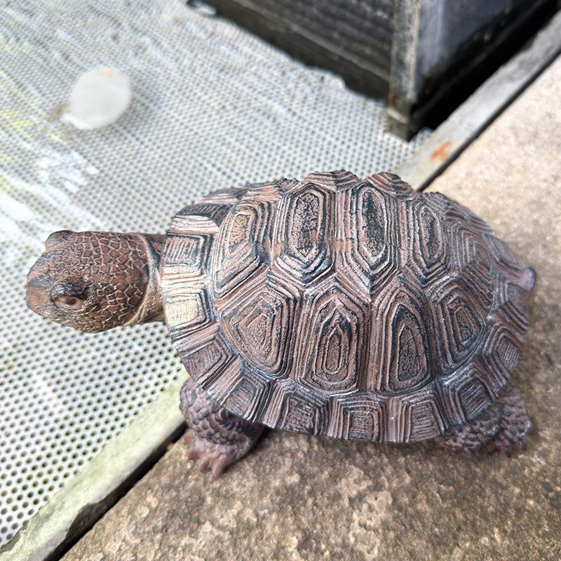 Resin Tortoise Statue Outdoor Garden Courtyard Decoration Cute Sea Turtle Model Figurine Animals Sculpture Home Farm Ornaments
