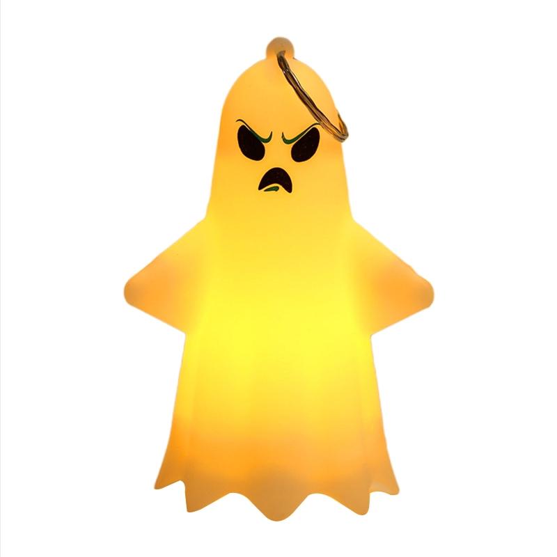 Decorative Lantern Battery Powered LED Light Indoor & Outdoor Hanging Lights Cute Ghost Shape Halloween Decorations