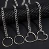 Stainless Steel Heart Necklace Summer Women Girls Retro Punk Silver Color Necklace Elegant Versatile Necklace Fashion Accessory