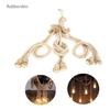 Set of 6 Hemp Cords 1 M with E27 Sockets – Industrial Vintage DIY Pendant Light, Brown