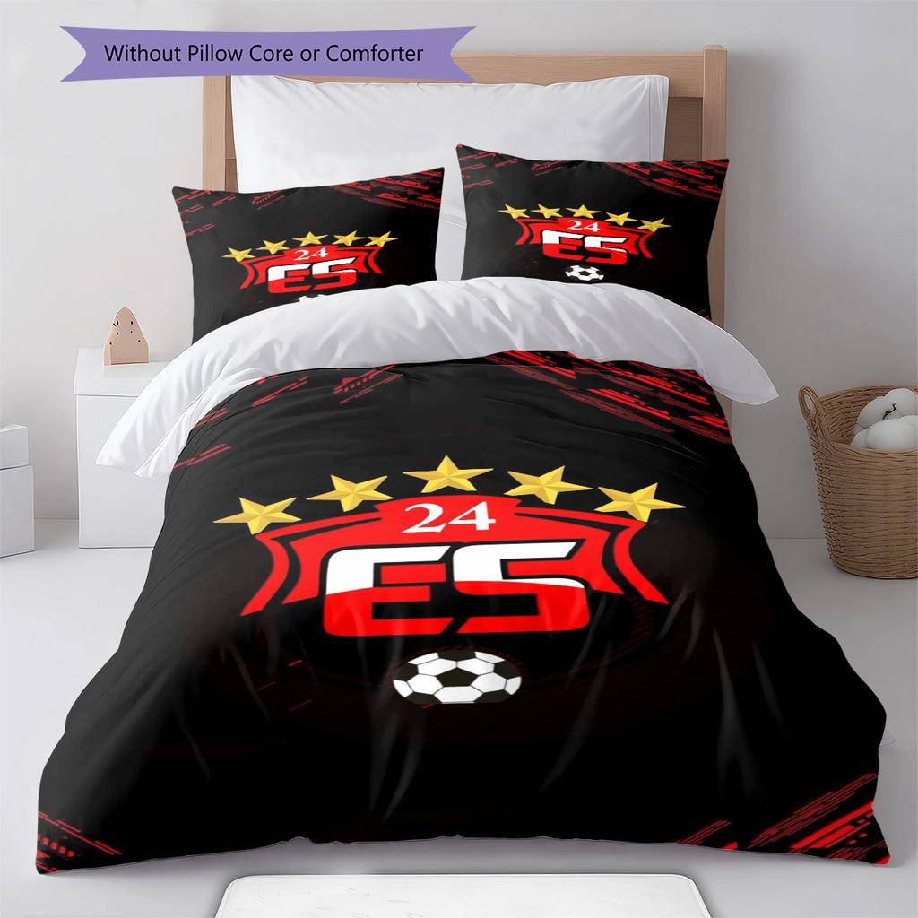 24 Erzincanspor Pattern Bedding Set Quilt Cover Pillowcase Home Decor Gift (1 * duvet cover + 2 * pillowcase, without core)
