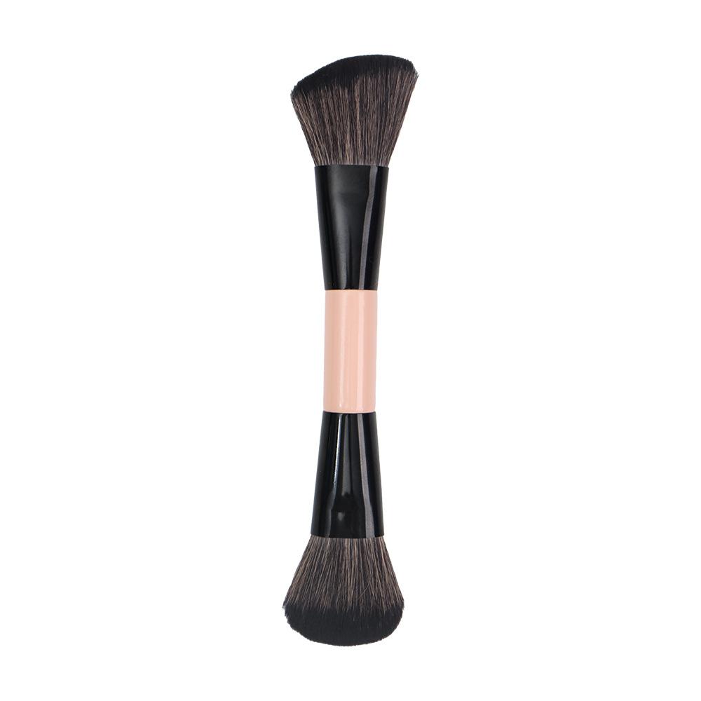 Double Head Foundation Brush Concealer Brush Soft Hair Base Makeup Brush Loose Powder Brush Slope Blush Brush Beauty Tool