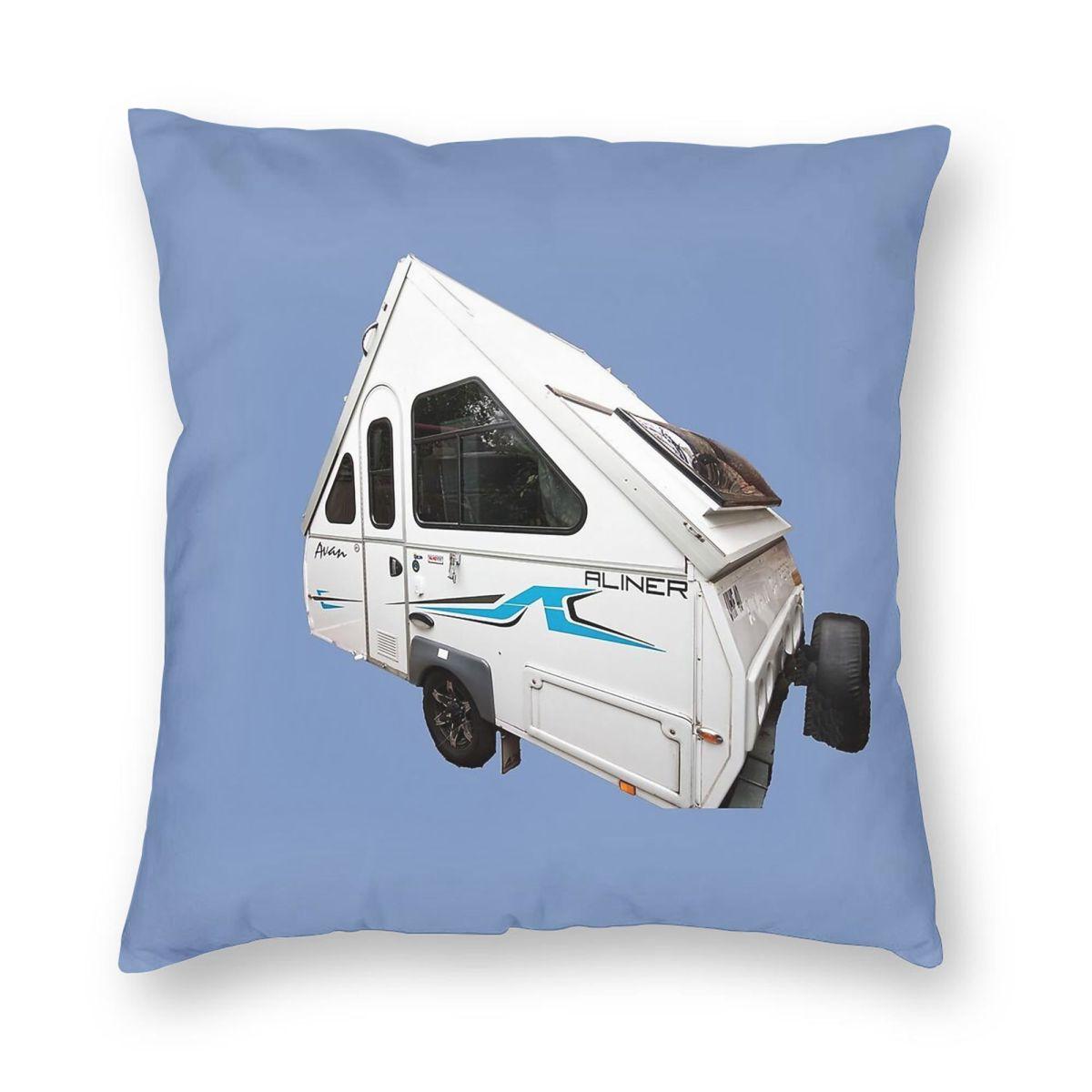 The Avan Aliner Caravan Square Pillowcase Polyester Linen Velvet Pattern Zip Decor Pillow Case Home Cushion Case 30x30cm