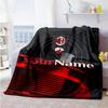 Ac Milan Personalized Name Blanket Gift Personalized Blanket Soft & Cozy for Seaside Home Decor Living Room Office Four Seasons Universal