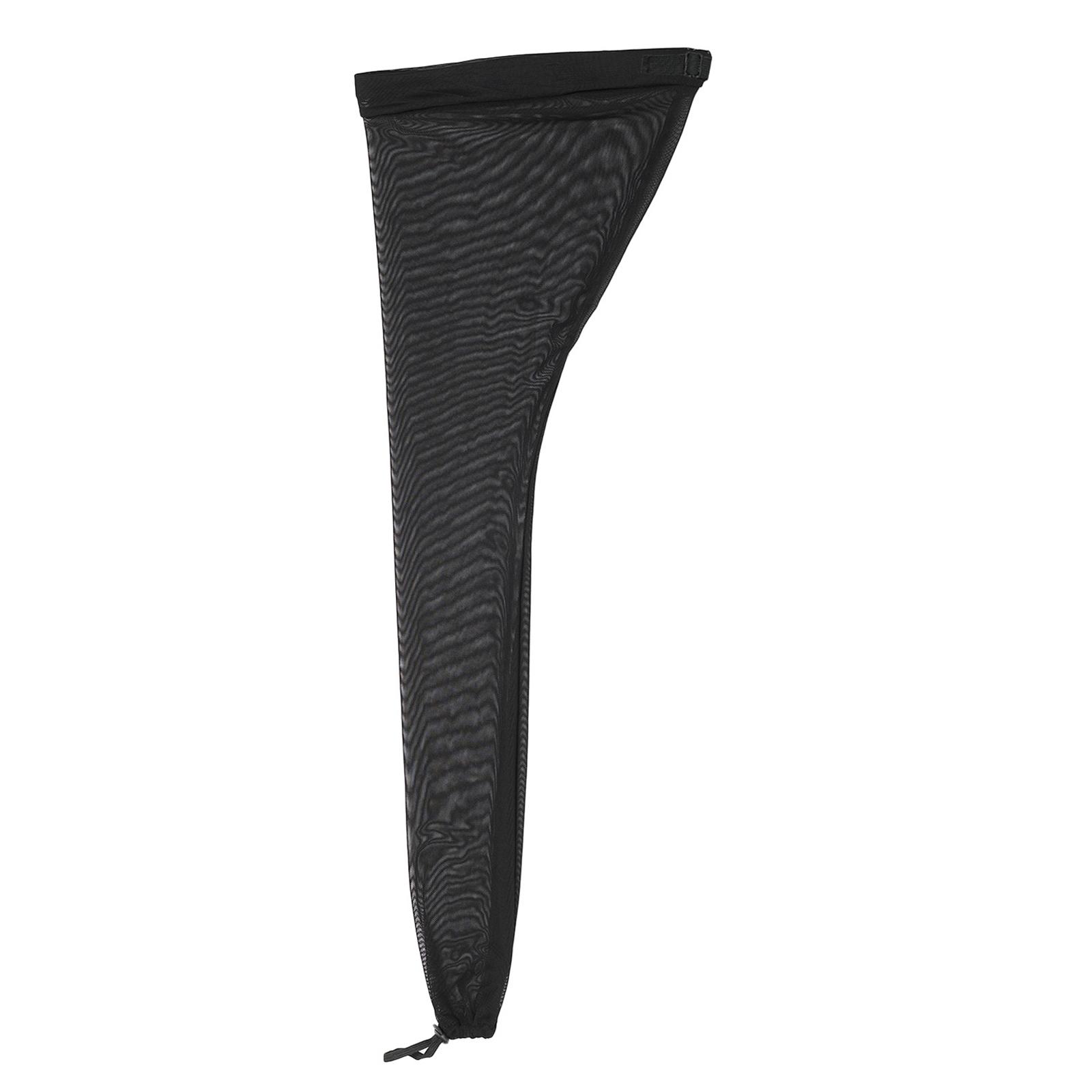 

Женская регулируемая шапочка-труба с грязной косой, с рукавом-сеткой высокой эластичности One Size чёрный