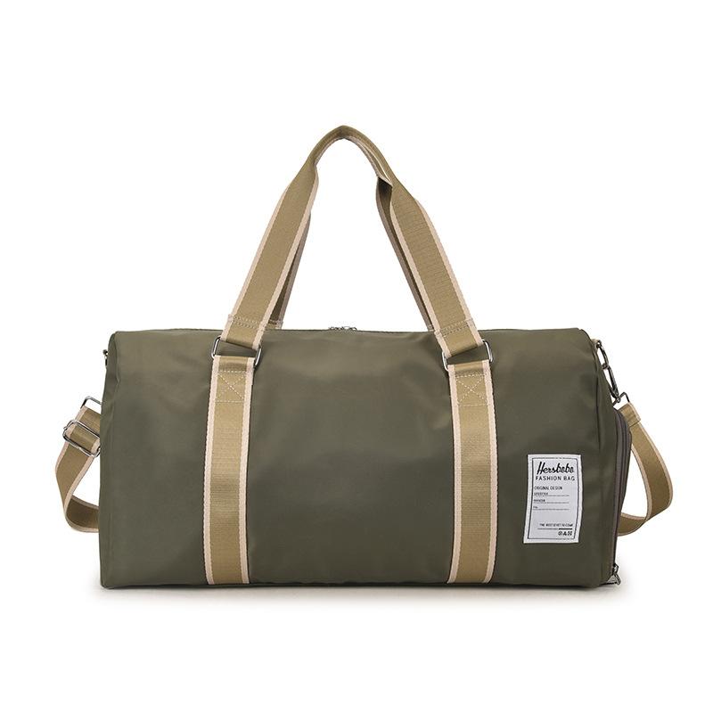 Portable travel bag, men's and women's independent shoe compartment, wet and dry separation, sports fitness bag, casual shoulder messenger luggage bag