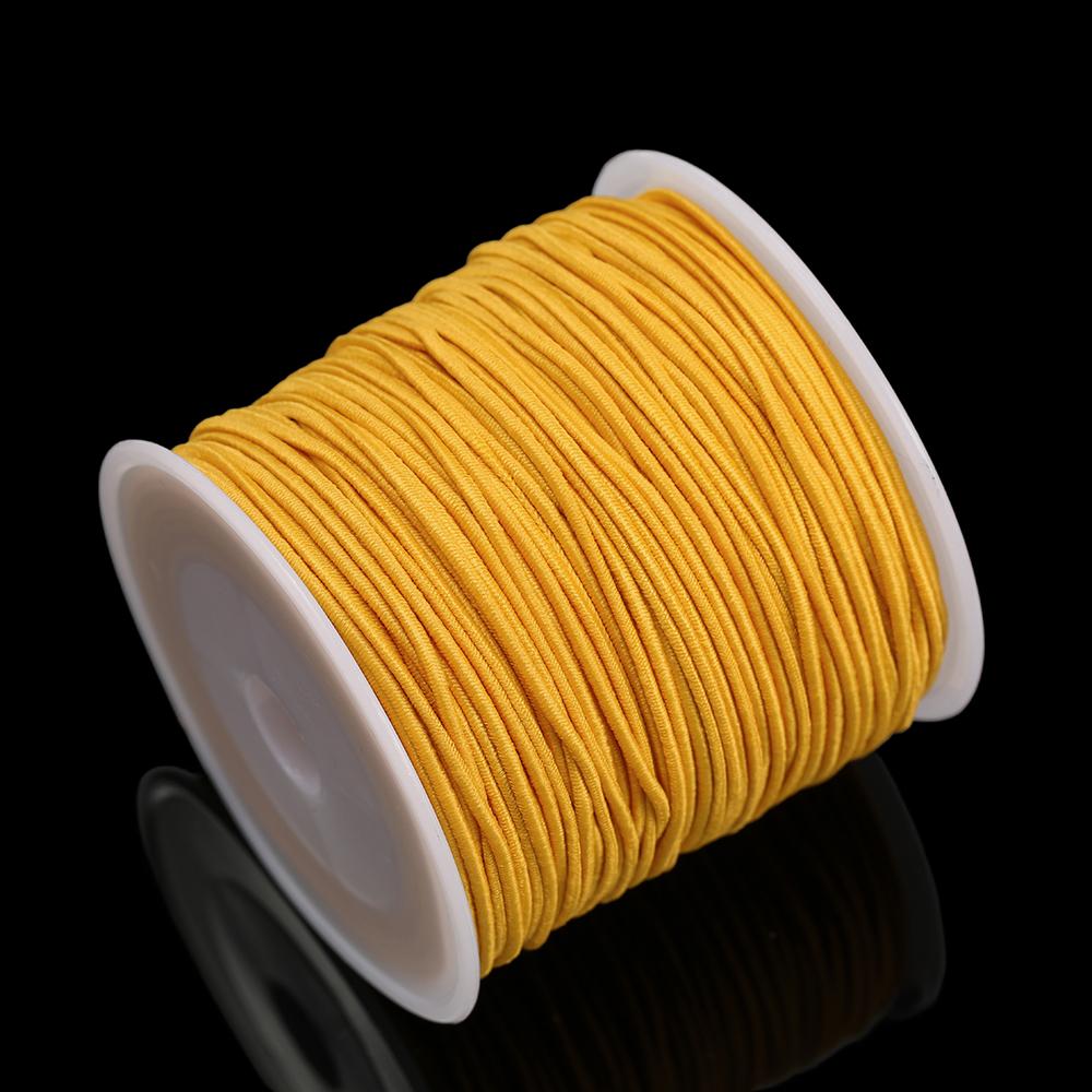 1Roll Cotton Fiber Elastic Beading Cord 1.2/1.5mm Stretchy Crafting Thread String For DIY Jewelry Making Bracelet Necklace