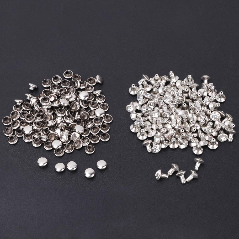 Cloth Inlay 6mm Rivets Spots Studs for Leather Craft Decoration(#1)