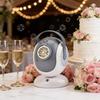 Automatic Bubble Machine With Lights And Rotating Handheld Case For Weddings And Parties