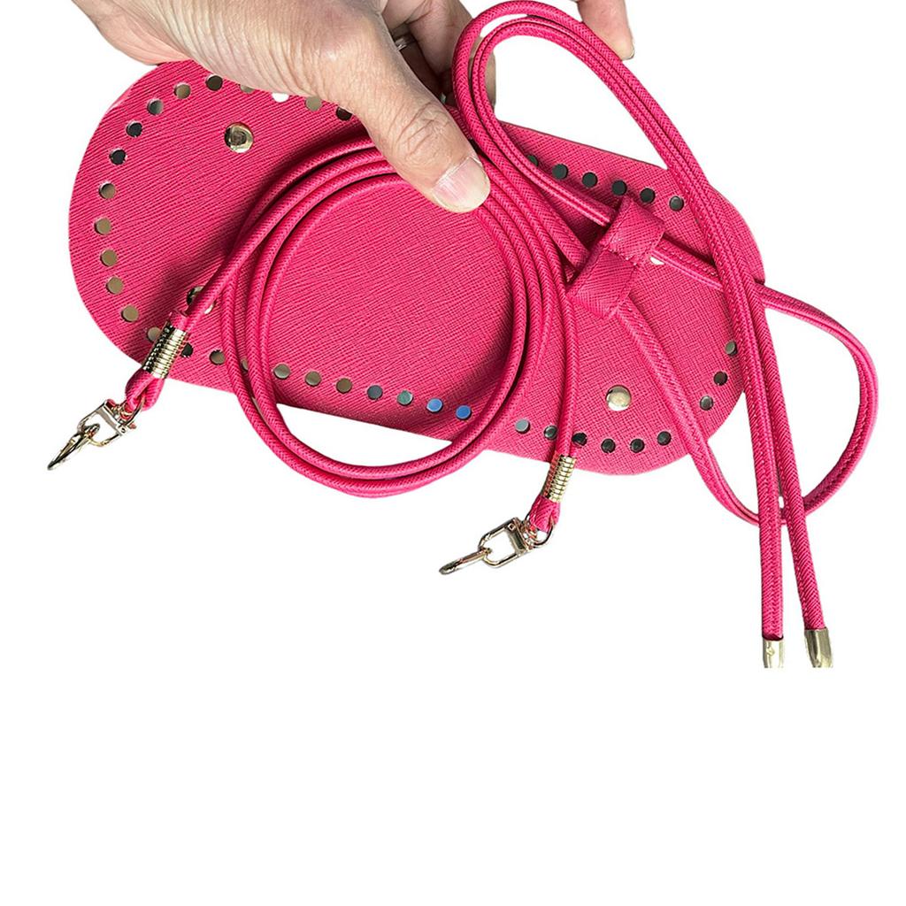 DIY Bag Accessories With PU Strap Drawstring Rope And Precise Cut Base For Handmade Shoulder Bags Craft Projects