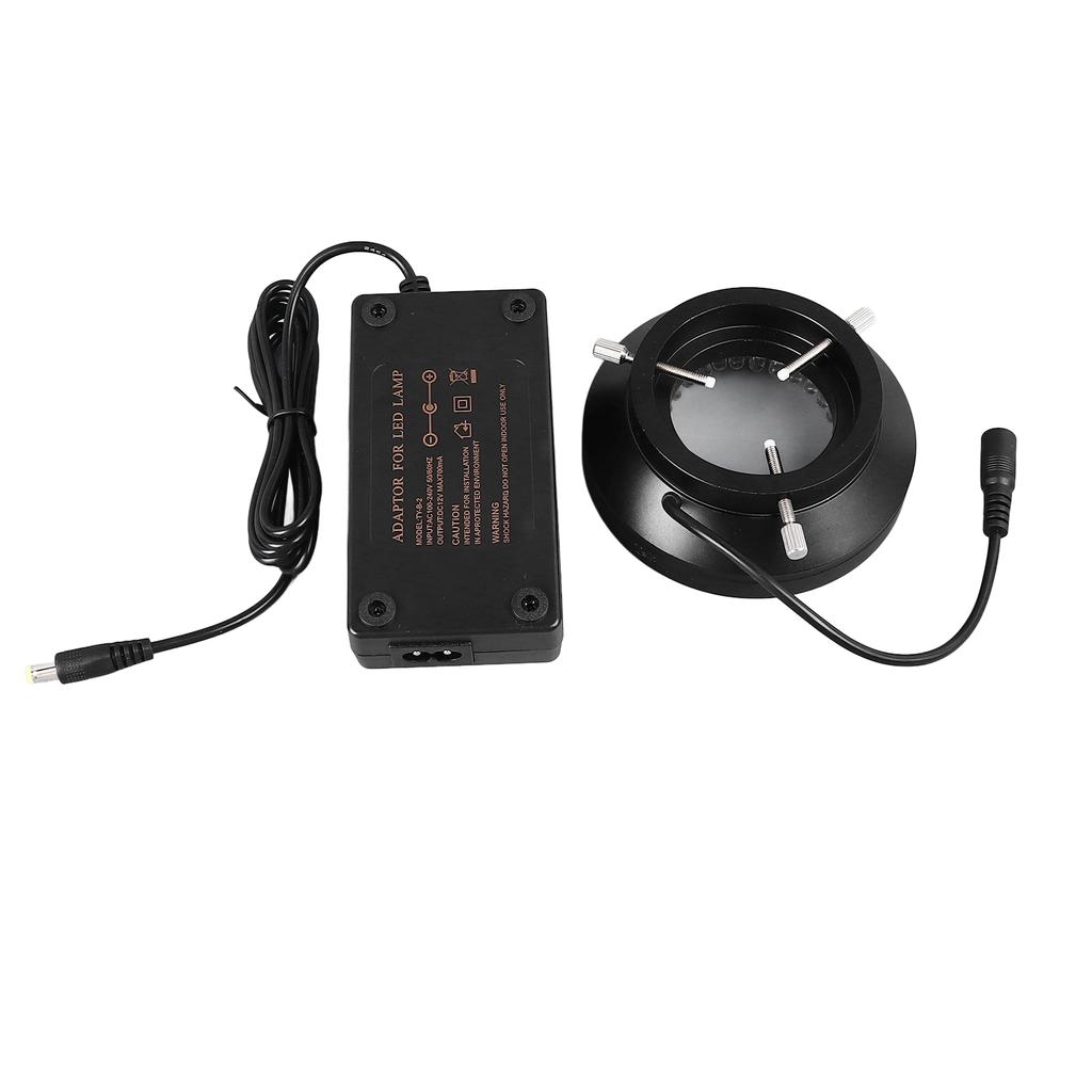 Mikroskop LED-Ringlicht 96 LEDs 6500K Weiß Einstellbare Helligkeit Industrielle Kamera-Ringlampe