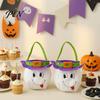 Atmospheric Photo Props Halloween Candy Bags for Kids, Trick or Treat Handbag with Handle, Spooky Small Toy Storage Containers Witch Ghost Black