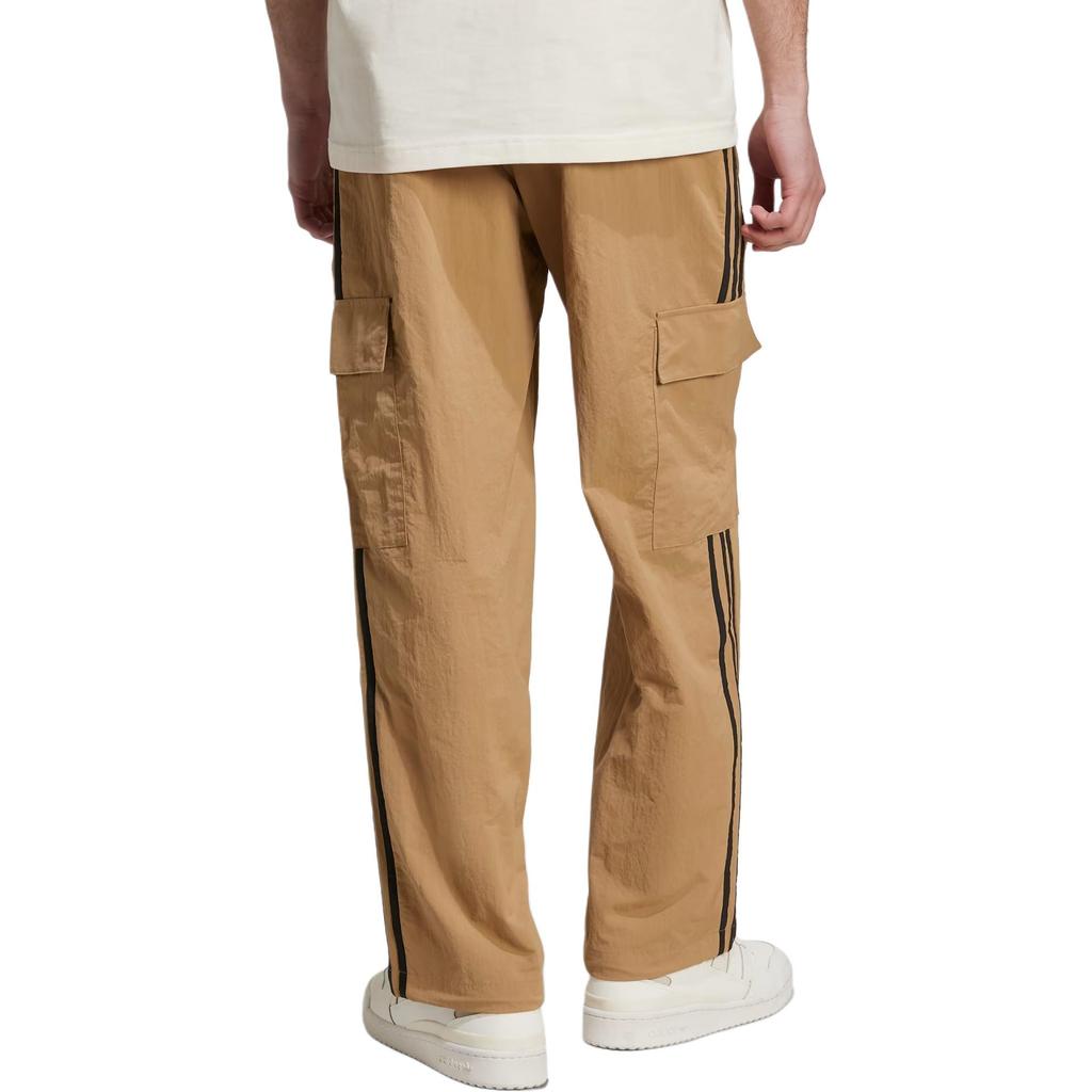 Adidas Originals Striped Loose Fit Cargo Pants Men bottoms Light-Brown JY1392